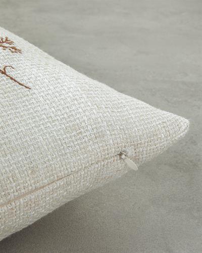 Serenita Декоративна Възглавница С бродерия 45x45 см Екрю