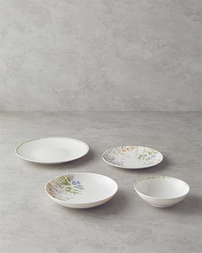 Serenity Комплект За Хранене Порцелан 24 части за 6 души Морскосин - Зелен