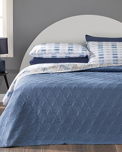 Severus Double Person Multi-Purposed Quilt 200x220 cm Blue