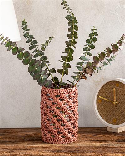 Sevilla Ваза Керемидено Червено, 9 X 9 X 15 Cm