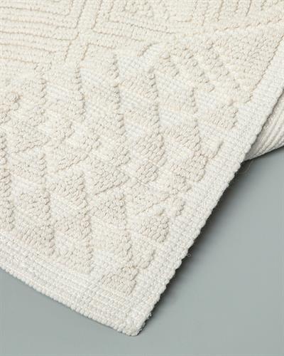 Shabby Cottony Rug 120x180 cm White