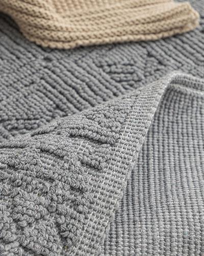 Shabby Cottony Rug 80x150 cm Gray