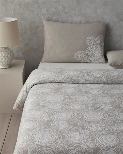 Shabby Rose Спален Комплект Двоен Крепон 200x220 см Каменно сив..