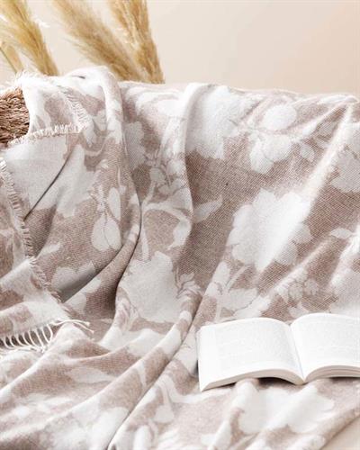 Shade Шал За Диван Акрил 130x170 см Екрю - Бежов