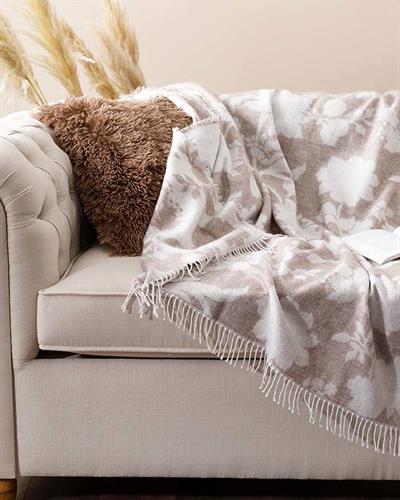 Shade Шал За Диван Акрил 130x170 см Екрю - Бежов