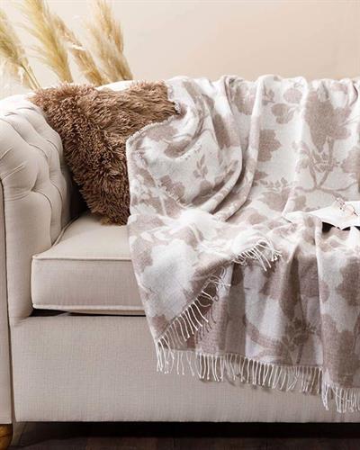 Shade Шал За Диван Акрил 130x170 см Екрю - Бежов
