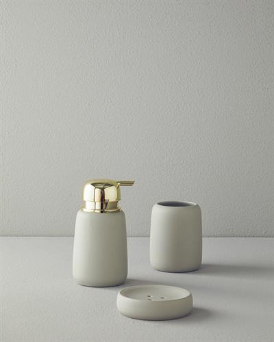 Shade Комплект За Баня 3 бр. Каменна керамика 8,6x16,7+8,5x11,2+11x3 см Сив