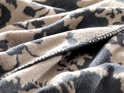 Shade Garden Одеяло Единичен Памучен 150x200 см Антрацит - Бежов