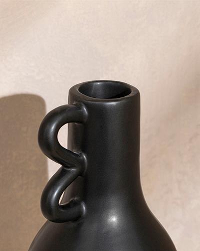 Shana Ваза Доломите, Черно, 9 X 9 X 17 Cm