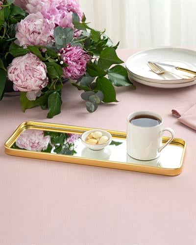 Shaped Табла С Огледало, Метал, Златисто, 0