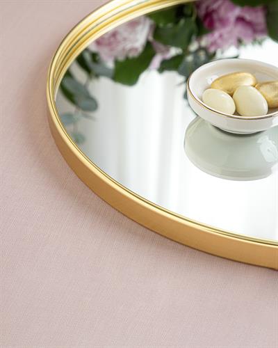 Shaped Табла С Огледало, Метал, Златисто, 29 Cm