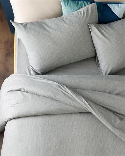 Sharp Спално Бельо Компле Единичен Размер, Twill Suit, Сиво, 160 X 220 Cm