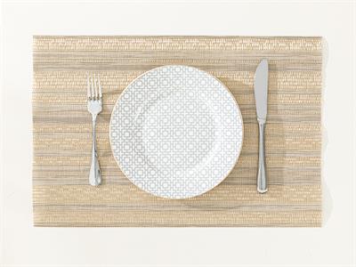 Shea АМЕРИКАНЗКИ СЕРВИЗ 4 Set ПВЦ 30x45 cm Dark Beige