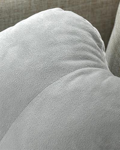 Shell Dekoratıf Kırlent Кадифе, Светло Сиво, 38 X 45 Cm