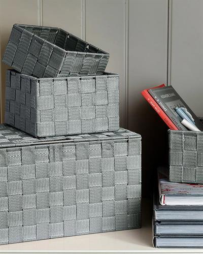 Shine Кошница Полипропилен, Светло Синьо, 14 X 14 X 7,5 Cm