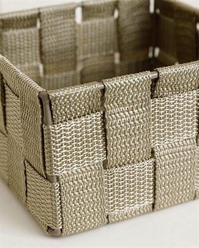 Shine Кошница Полипропилен 14x14x7,5 cm Тъмнобежов