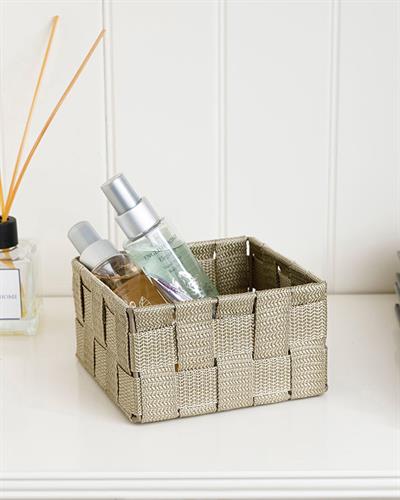 Shine Кошница Полипропилен 14x14x7,5 cm Тъмнобежов