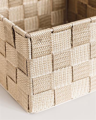 Shine Кошница Полипропилен, Бежово, 16 X 16 X 9,5 Cm