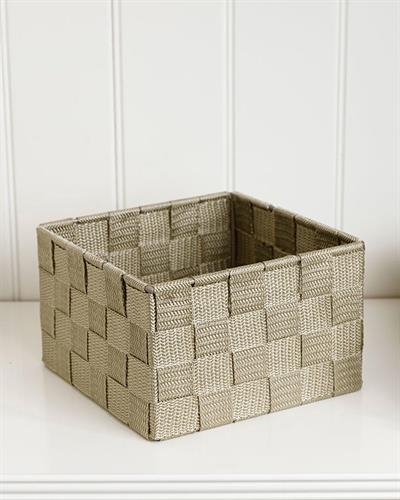 Shine Кошница Полипропилен 17x17x10,5 см Тъмнобежов