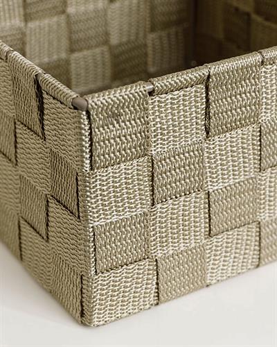 Shine Кошница Полипропилен 17x17x10,5 см Тъмнобежов