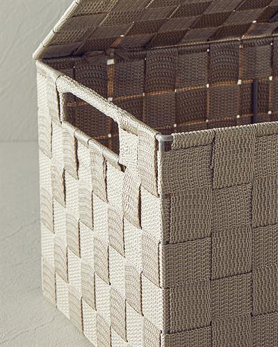 Shine Кутия За Съхранение Полипропилен, Тъмно Бежово, 34 X 22 X 17,5 Cm