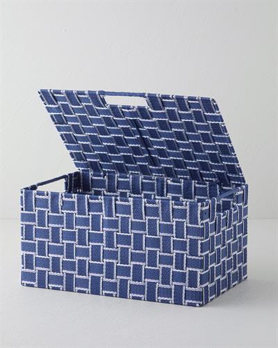 Shine Кутия За Съхранение 34x22x17 Морскосин