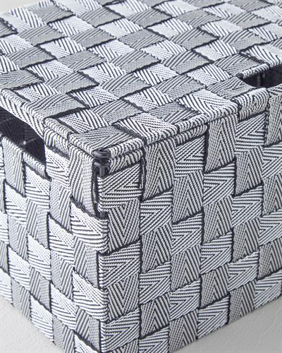 Shine Кутия За Съхранение 34x22x17 Черен - Бял