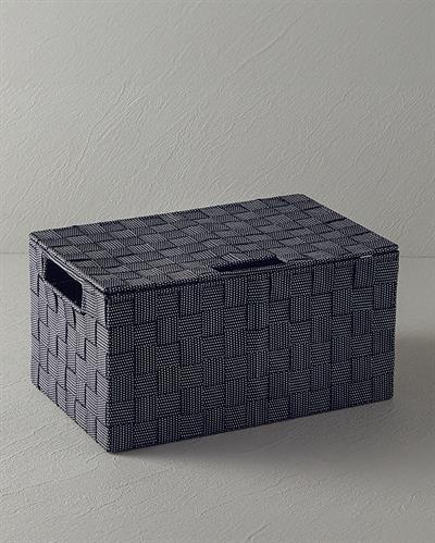 Shine Кутия За Съхранение С капак Полипропилен 34x22x17,5 cm Черен