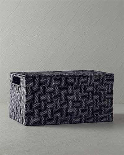 Shine Кутия За Съхранение С капак Полипропилен 34x22x17,5 cm Черен