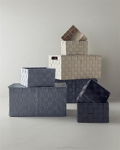 Shine Кутия За Съхранение С капак Полипропилен 34x22x17,5 cm Черен