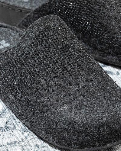 Shine Пантофи За Дома Дамски, Филцови, Черно, 36