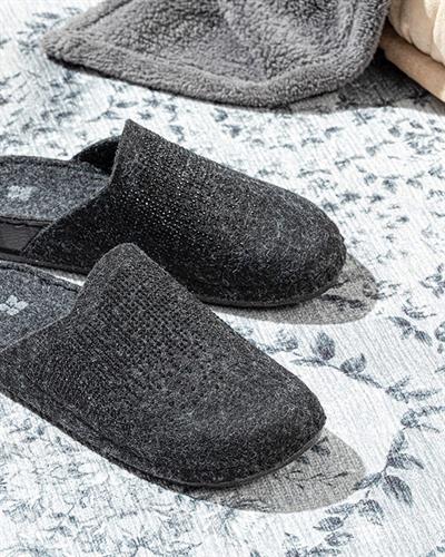 Shine Пантофи За Дома Дамски, Филцови, Черно, 36