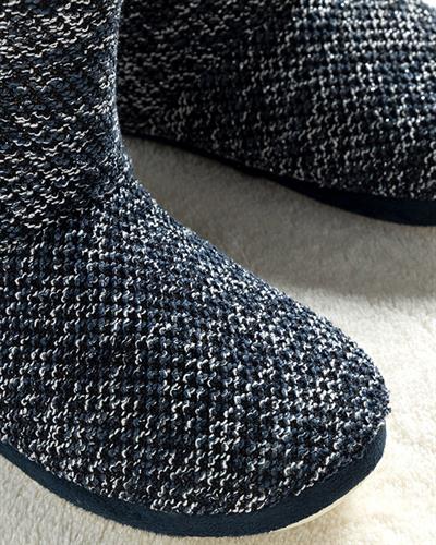 Shine Боти За Дома Дамски, Трикотаж, Тъмно Синьо, 37