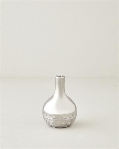 Shine Bright Ваза Сребристо, 10 X 10 X 15 Cm