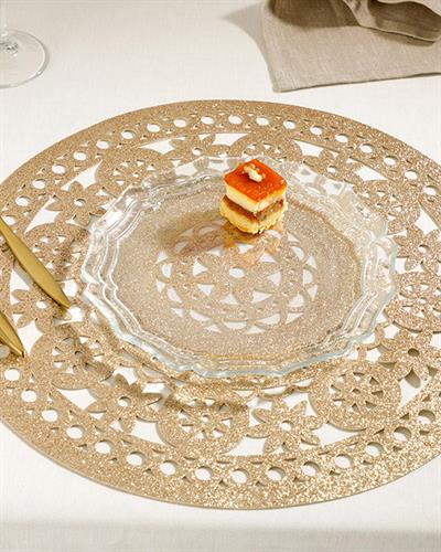 Shine Bright Кухненски Сервиз За 2Бр., Pvc, Златисто, 38 Cm