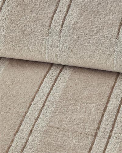 Shiny Одеяло Единичен Супер мек на райе 150x200 см Кремав