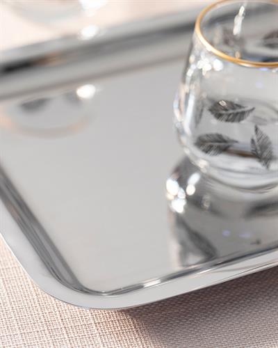 Shiny Табла Метал, Сребристо, 22 X 16 Cm