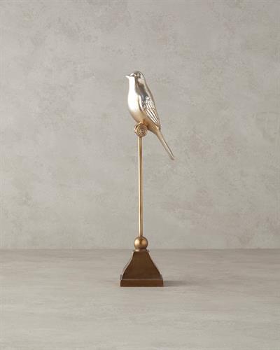 Shiny Bird Фигурка Полирезин 9x7x34 см. Златен