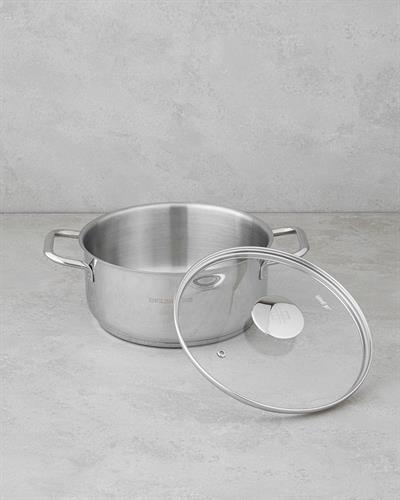 Siena Stainless Steel Pot 22 cm Silver