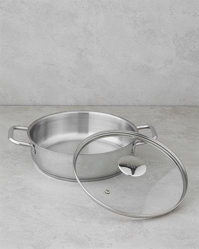 Siena Stainless Steel Pot 24 cm Silver