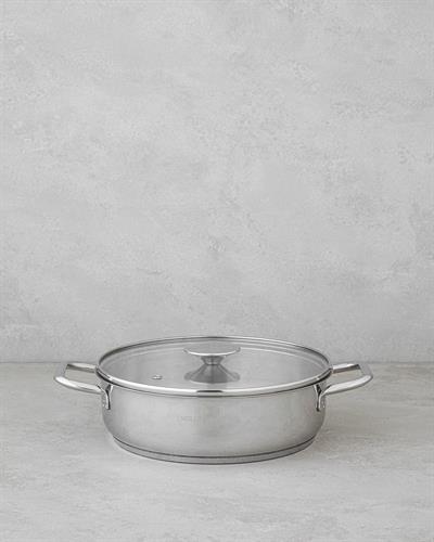 Siena Stainless Steel Pot 24 cm Silver