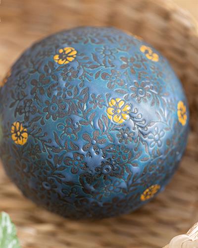 Sierra Декоративен Предмет Порцелан, Синьо, 10 Cm