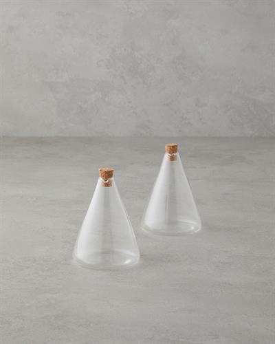 Simple Съд За Олио Или Оцет 2 бр. Стъкло 180 мл Прозрачен