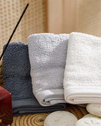 Simple Хавлия Комплект 3 Бр., Рипсено, Екрю-Светло Сиво-Антрацит, 30 X 30 Cm