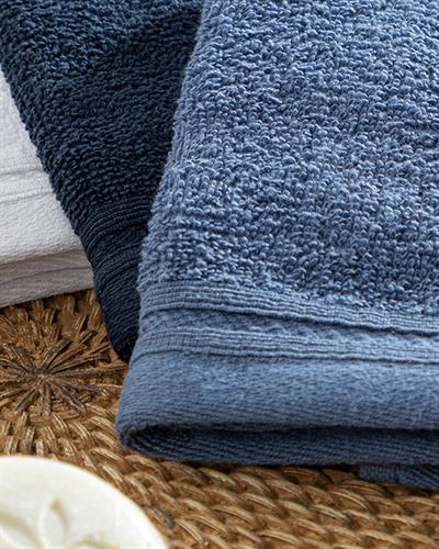 Simple Кърпа За Ръце 3 бр. Памучен 30x30 см Бял - Морскосин - Син