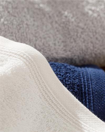 Simple Комплект Кърпи 3 бр. С рипс 30x30 см Екрю - Морскосин - Светлосив