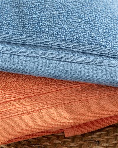 Simple Хавлии За Ръце 3 Бр., Памучен, Оранжево - Светло Синьо - Екрю, 30 X 30 Cm