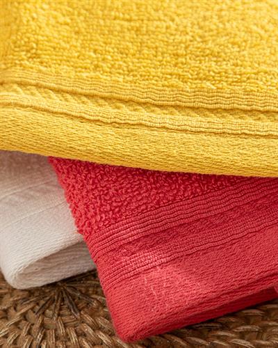 Simple Кърпа За Ръце 3 бр. Памучен 30x30 см Жълт - Розов - Екрю