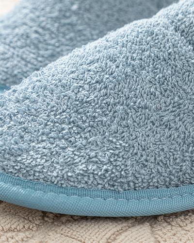 Simple Cottony Cotton Spa Slippers 36-40 İndigo