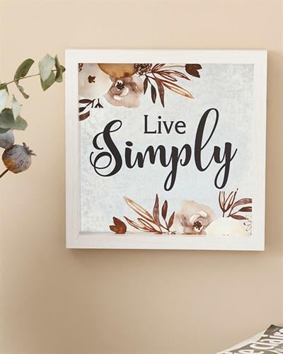 Simple Life ТАБЛИЦА Мдф 24x24 cm Gray